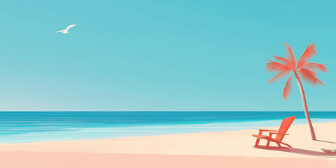 Minimalist summer background