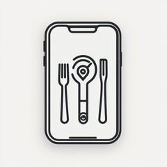 Smartphone App Displays Location Based Restaurant Finder