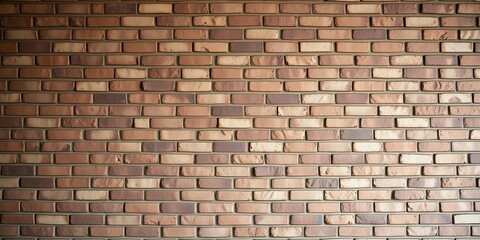 Obraz premium Textured Brick Wall Background A Seamless Pattern of Brown and Tan Bricks