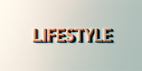 Obraz premium Lifestyle banner with the word Lifestyle 