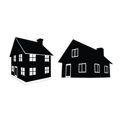 Fototapeta premium Silhouette House Vector Collection for Modern Designs