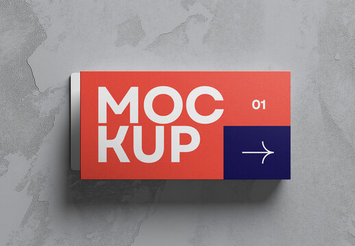 Modern Wall-Mounted Direction Sign Mockup &mdash; Clean Indoor Wayfinding System Template