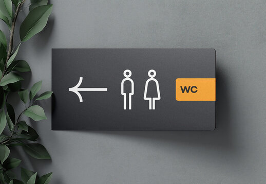 Signage Mockup for Advertising and Branding &ndash; High-Quality Design Template, AI-Generated