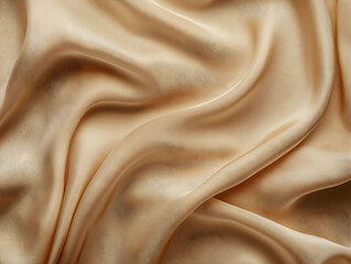 Fototapeta premium Beige Silk Drape Fabric Texture Background Illustration