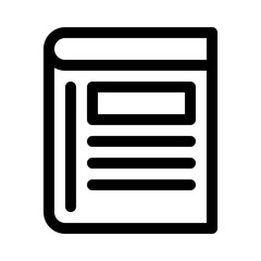 Fototapeta premium Reading line icon