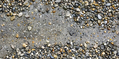 Exposed aggregate concrete surface with colorful stones, illustrating the blend of durability and beauty in contemporary architectural designs