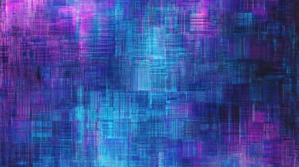 Abstract Blue Purple Grid Pattern Digital Artwork