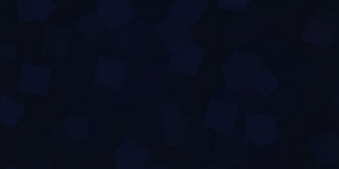 Fototapeta premium Abstract Dark Blue Geometric Pattern Background with Scattered Shapes
