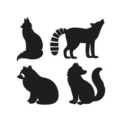 Stylish Collection of Animal Silhouettes – High-Quality Wildlife Vector Bundle