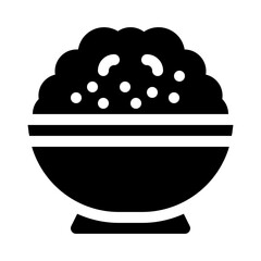 Rice glyph icon
