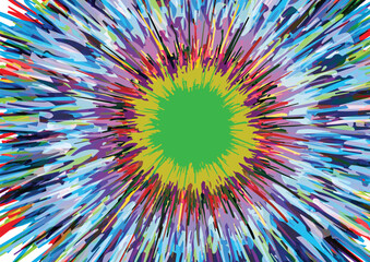 Abstract vector splatter multicolor background design. illustration vector design.