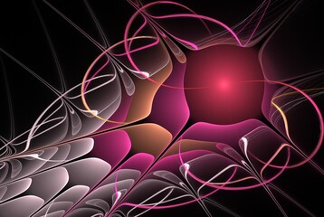 Computer generated fractal pattern and shape
