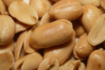 close up of peanuts