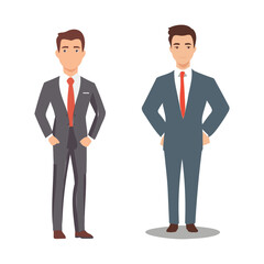 Business people, business Men and Women  vector silhouettes set