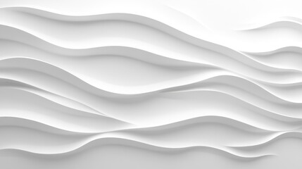 Obraz premium Abstract white wavy pattern background.