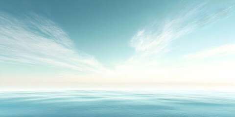 Obraz premium Serene Seascape 3D Illustration