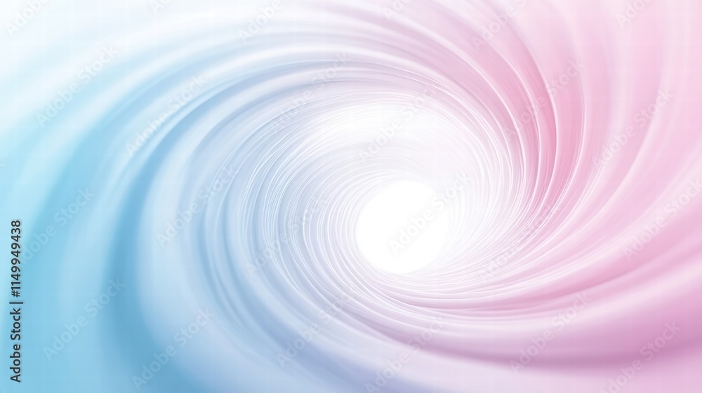 Poster swirling pastel colors in abstract background with soft light and smooth flow