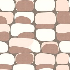 Fototapeta premium Abstract Pebble Seamless Pattern 