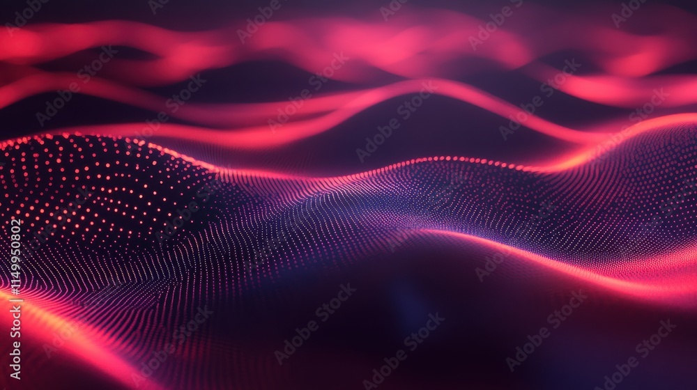 Poster data technology background. abstract background. connecting dots and lines on dark background. 3d re