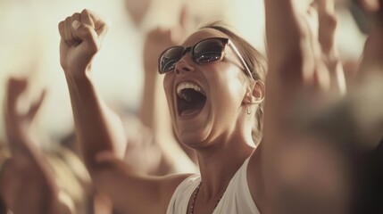 Crowded inaugural ceremony with people gathered, celebrating the start of a significant event, showcasing unity and collective enthusiasm.
