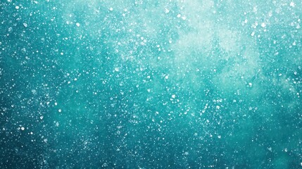 Obraz premium teal green-blue grainy color gradient background with a glowing noise texture, perfect for cover headers or posters. The soothing blend and subtle glow evoke calmness and tranquility