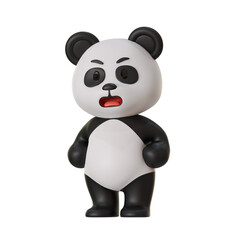 Cute Panda Mascot Mad Angry © kerismaker