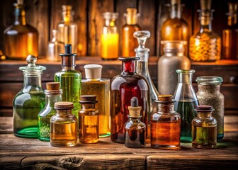 Vintage Medicine Bottles: A Retro Pharmacy & Chemistry Collection