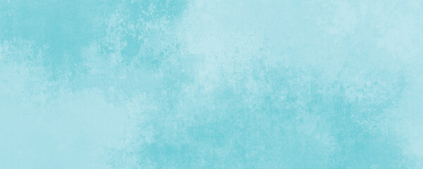 Subtle Watercolor Wash Background in Soft Blue and Turquoise with Gentle Blending and Cloudy Textured Finish
