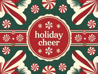 Festive Holiday Cheer Candy Cane Design