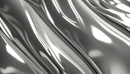 Obraz premium a close up of a shiny silver cloth with a black background