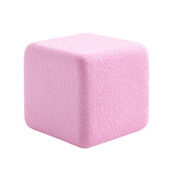 3D Render of Marshmallow on Transparent Background, Full Depth of Field