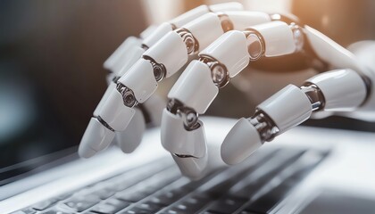 Entrepreneur working with AIpowered solutions to optimize data and solve business challenges, online chatbot providing quick assistance