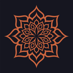 A simple mandala design vector illustration 