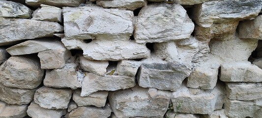 Stone wall photo, textured background.