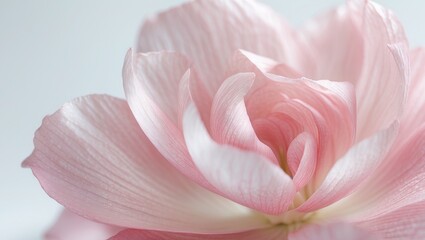 Fototapeta premium Closeup of a Delicate Pink Flower Petal Structure