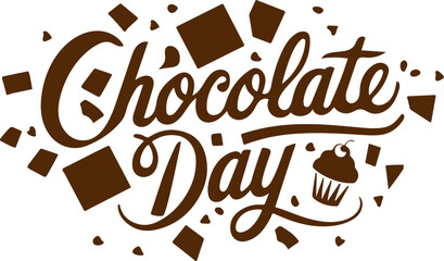  chocolate day typography ART