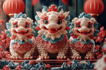 Fototapeta premium Le nouvel an chinois