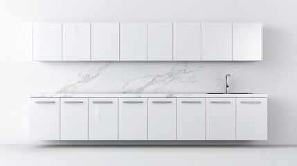  sleek, modern kitchen cabinets with a glossy white finish
