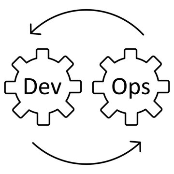Devops icon, Accelerating Software Development with DevOps Practices, Transforming IT Operations Through DevOps Automation icons