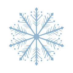 snowflake on a white background 