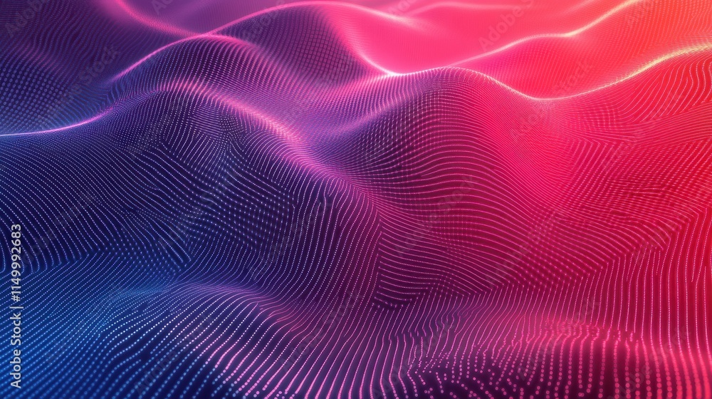 Poster technology particle abstract background