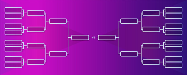 Gradient tournament grid. Game tournament championship layout. 