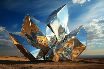 a beautiful modern solar panel and sunrise with nature