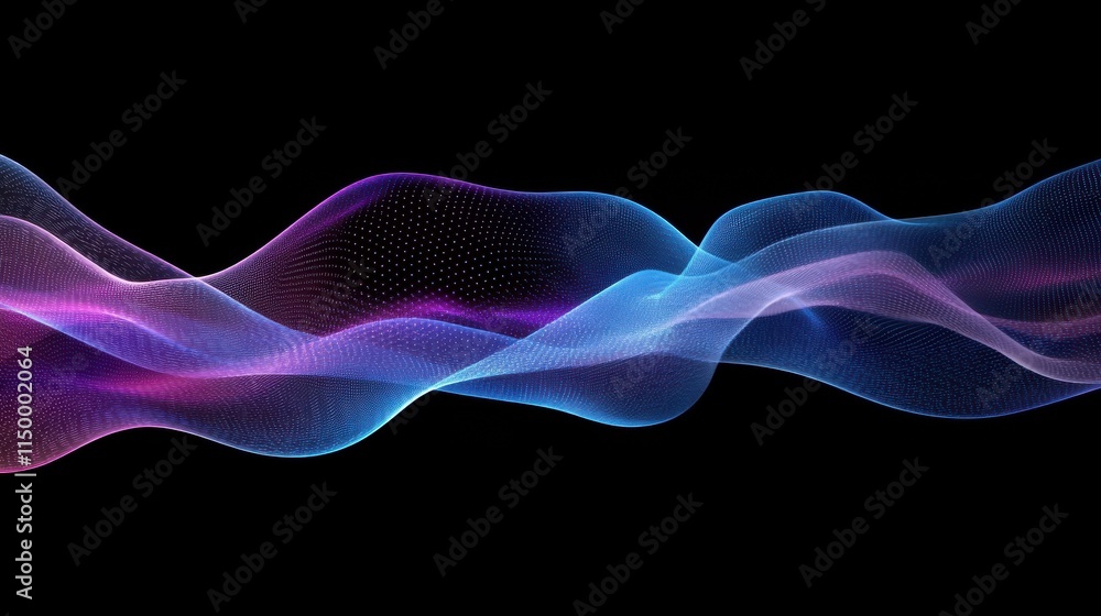 Poster flow of digital information. global connection concept. technology futuristic background. big data v