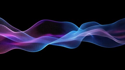Fototapeta premium Flow of digital information. Global connection concept. Technology futuristic background. Big data visualization.