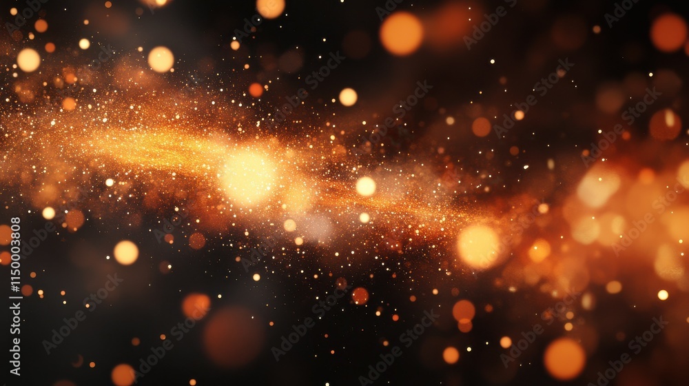 Poster technology particle abstract background