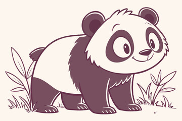 A Black Bear with a smile white background