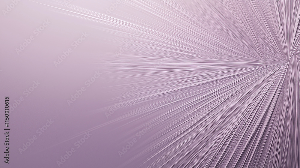 Aufkleber an abstract, soft purple background with radiating lines, creating a sense of depth and motion.