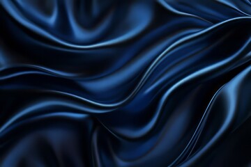 Fototapeta premium Satin fabric texture with elegant folds and a smooth sheen in rich dark tones
