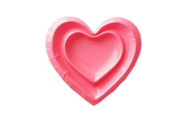 Fototapeta premium Perfect red-pink heart vector isolated. Love symbol isolated on white background. Vector illustration 